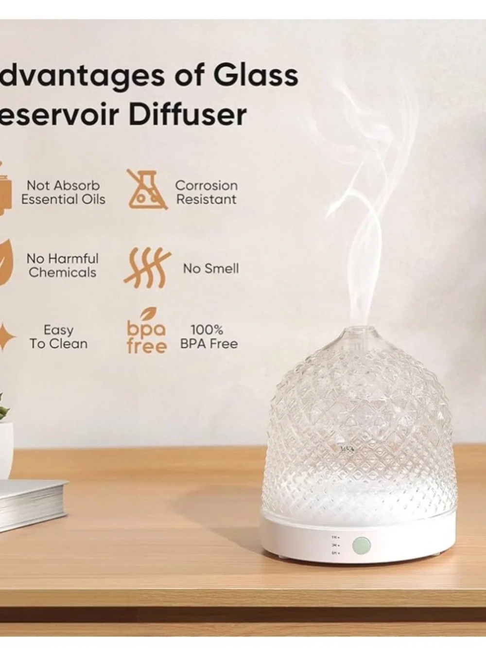 Textured Glass Aroma Diffuser